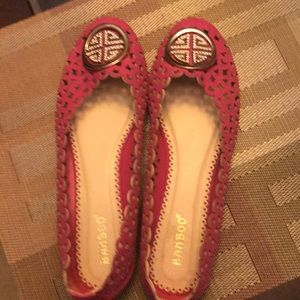 Pink flats
